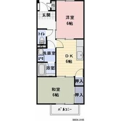 川越富洲原駅 徒歩12分 2階の物件間取画像